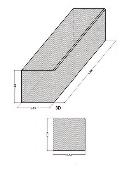 disegno tecnico cordolo