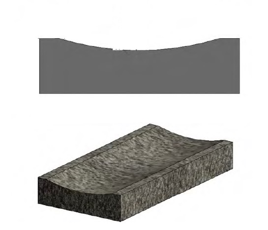disegno tecnico canaletta granito