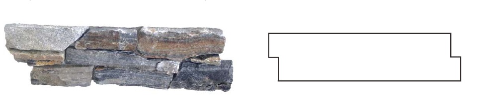 elemento piano liste muro pietra