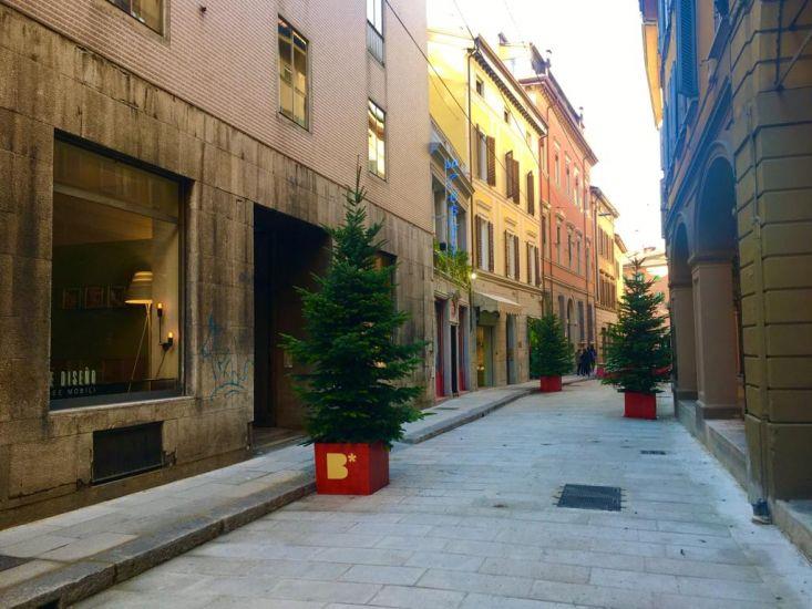 Riqualificazione pavimentazione Via De’ Carbonesi - Bologna con lastre e basole in granito